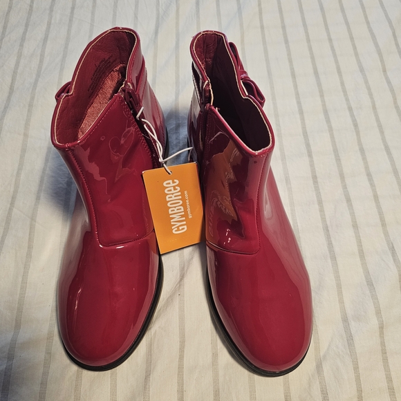 Gymboree Other - Gymboree Girls Glossy Red Ankle Booties